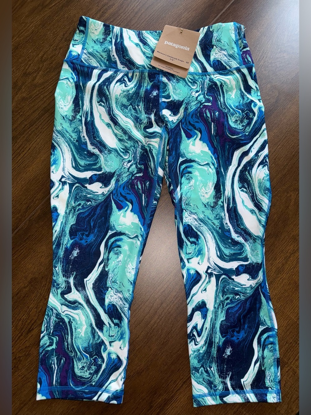 Patagonia Marble Cropped Capri Leggings Medium NWT